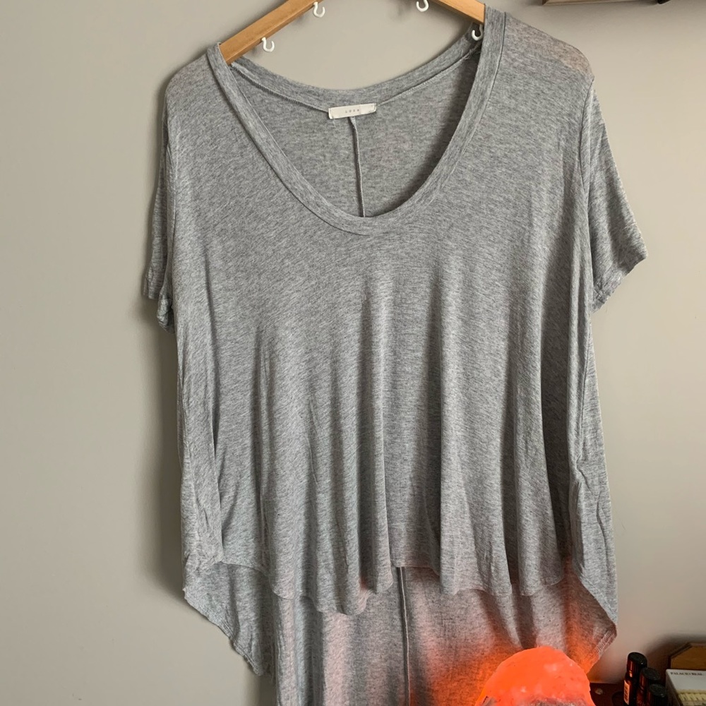 Lush baggy high-low tee